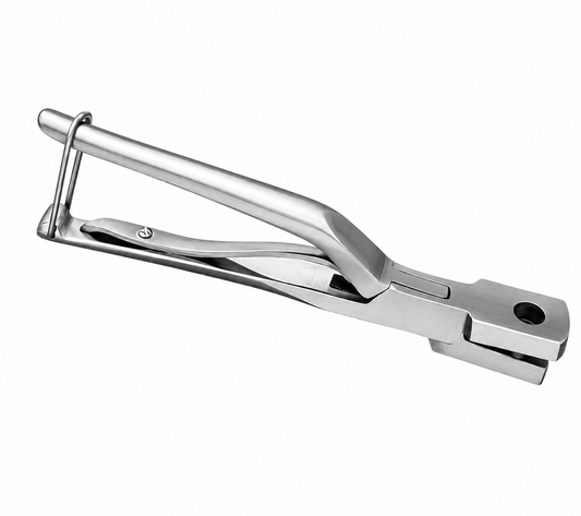 23 cm O-shaped veterinary ear notcher for livestock identification and animal management