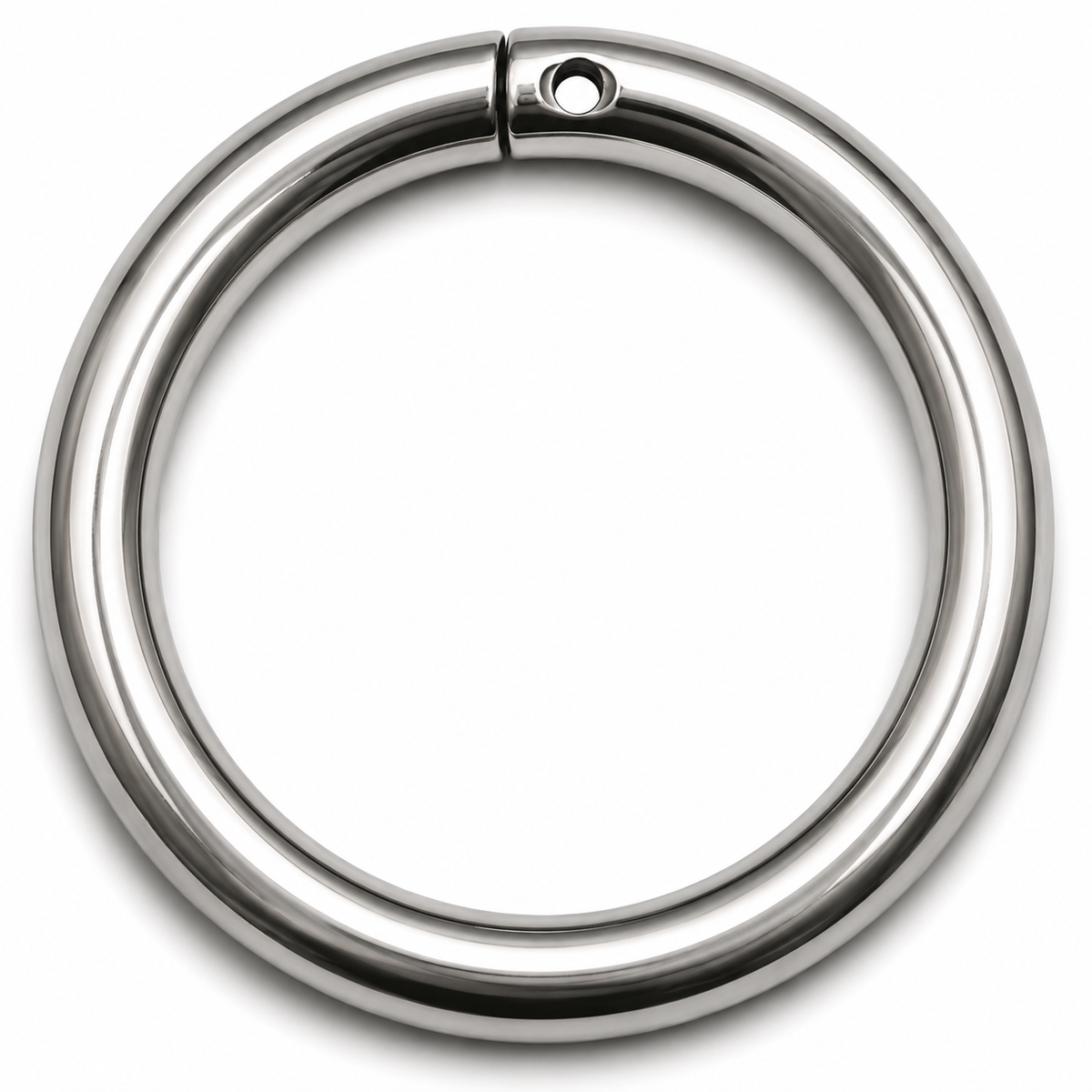 Bull Ring Stainless 3" 3/8 close-up surface detail