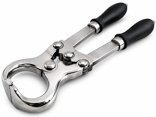 Burdizzo Castration Forceps 14" – full veterinary surgical instrument view