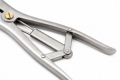 Close-up of Elastrator Stainless Steel handle grip