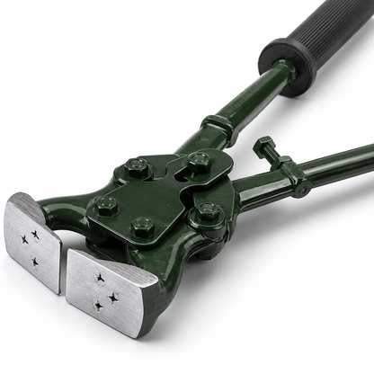 Hoof Cutter Heavy Duty cross-serrated cutting jaw close-up detail