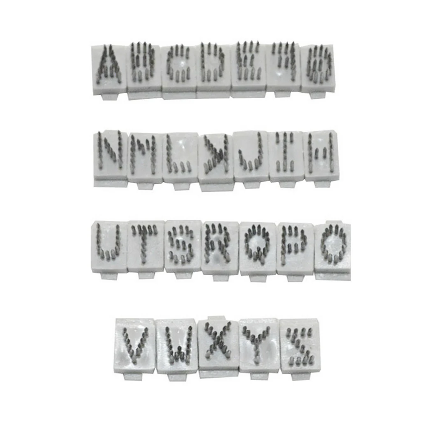 Set of Letters 3/8 3-quarter angle view